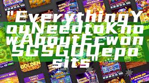 "Everything You Need to Know About Ecwon SG SGD Deposits"